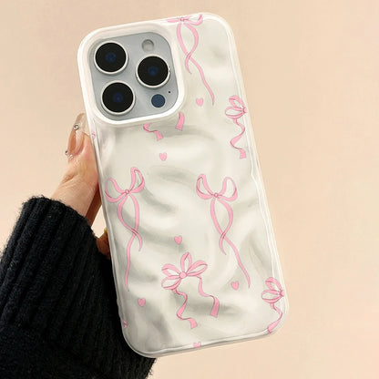 Bow Luxury Cute Candy Color Phone Case For iPhone