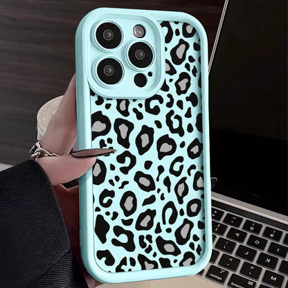 Leopard Patterned Case For iPhone Shockproof Bumper Phone Cover Coque