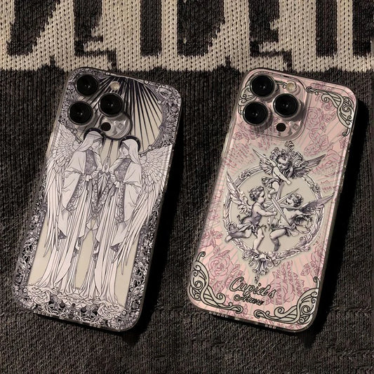 Medieval Vintage Cupid Angel Case For iPhone