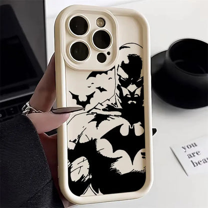 Bat Mans Marvel Bat Silicone Case For Apple iPhone