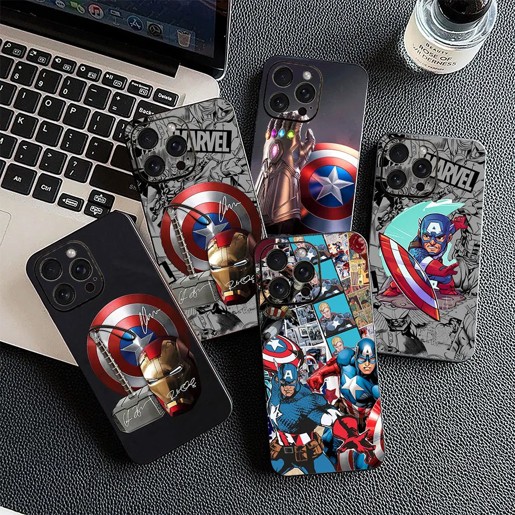 Casing For Apple iPhone Captain Marvel America Shield
