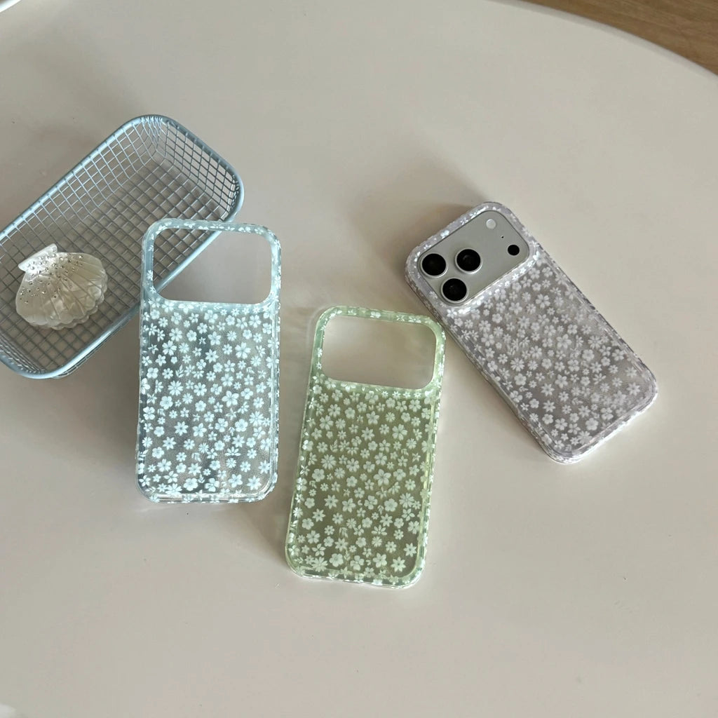 Spring Day Gentle Simple Full Screen Flowers Case For iPhone