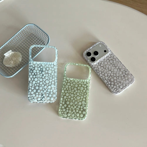 Spring Day Gentle Simple Full Screen Flowers Case For iPhone