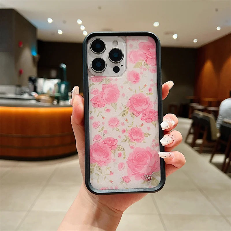 Wildflower Red Roses Phone Case For iPhone