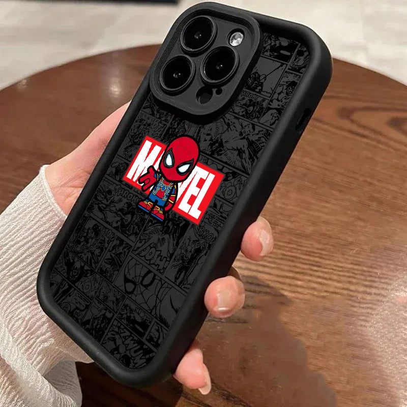 Marvel Ironman Spiderman Deadpool Phone Case For iPhone