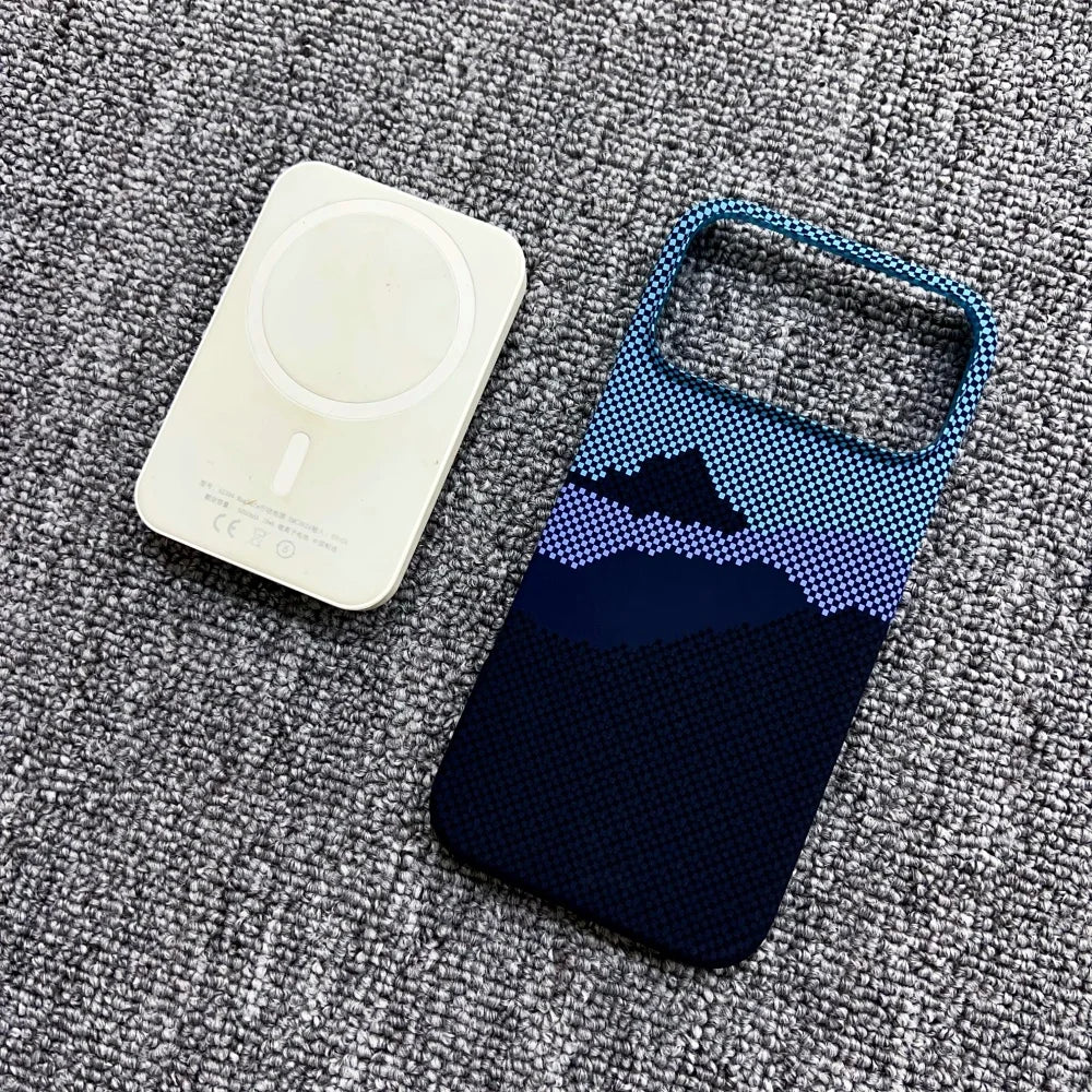 Wireless Charging Ultra Slim Carbon Fibre Case For iPhone