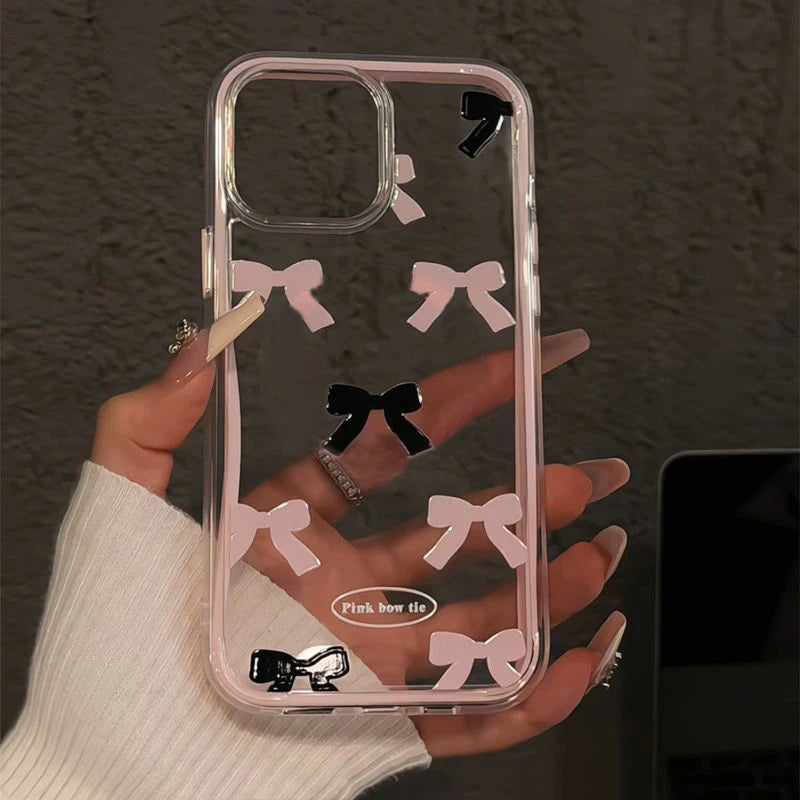 Fashion Pink Bow Knot Compatible Phone Case