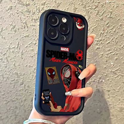 Trendy Marvel Spider Man Soft Case For iPhone